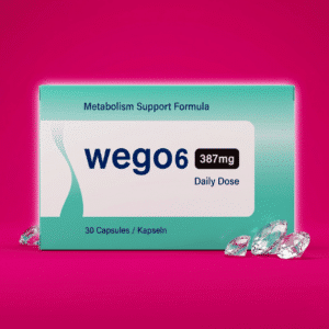 Wego6 voedingssupplement, verpakking met 30 capsules